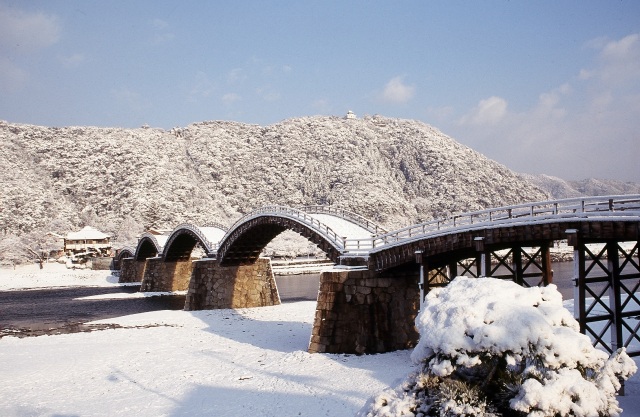 錦帯橋　冬