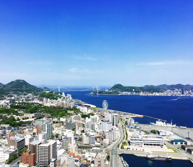 海峡ゆめタワー展望室景観（昼）