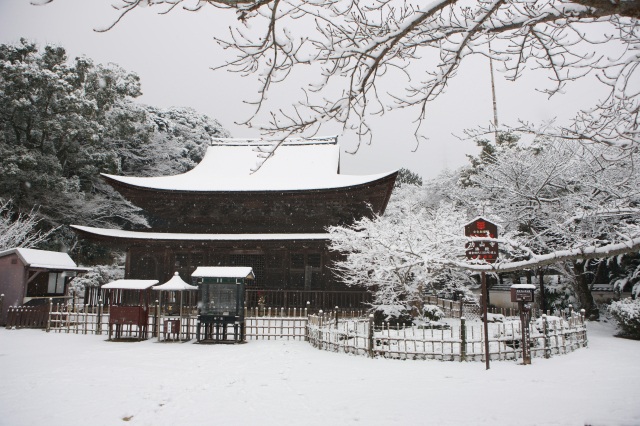 功山寺　雪