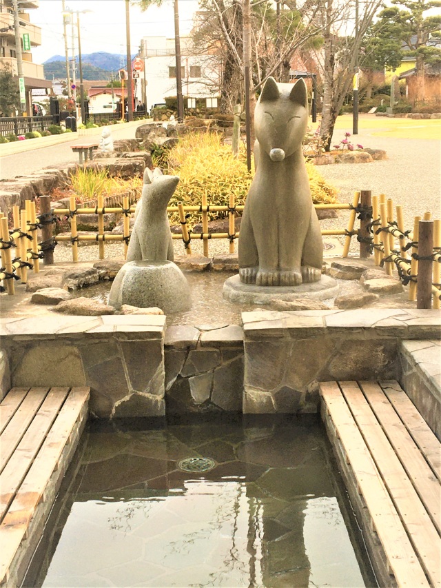 湯田温泉　足湯　（井上公園）