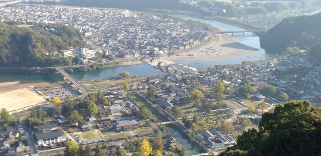 岩国城からの景色