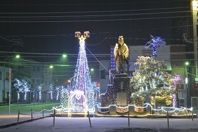 厚狭駅前クリスマスイルミネーション