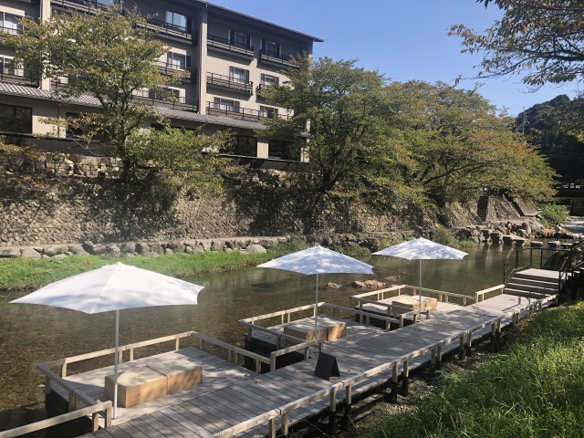 長門湯本温泉（川床）