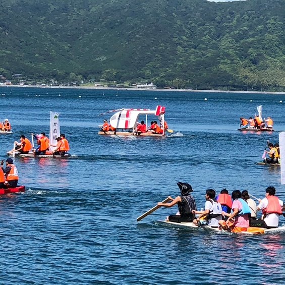 くだまつ笠戸島マリンイカダレース大会