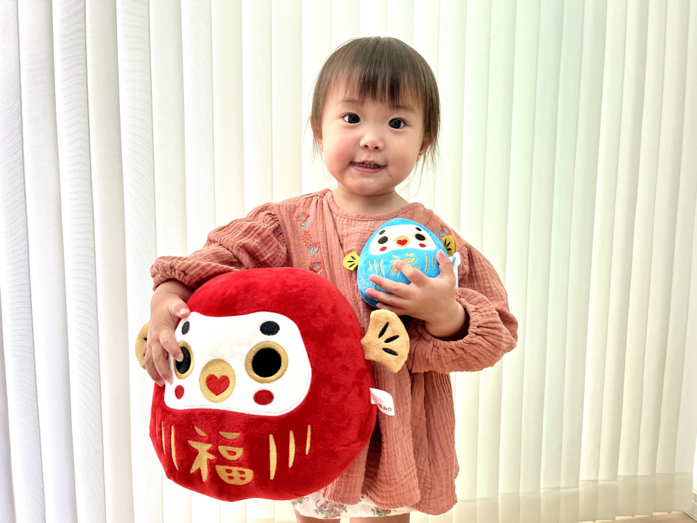 赤:大サイズ 水色:中サイズ