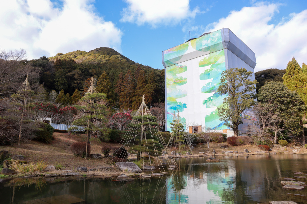 改修中の瑠璃光寺五重塔(特別シート)