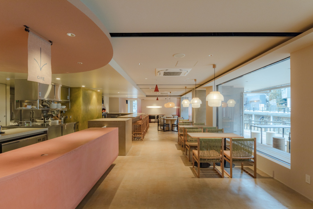 1FのイタリアンレストランTARU(画像:SOIL Nagatoyumoto提供)