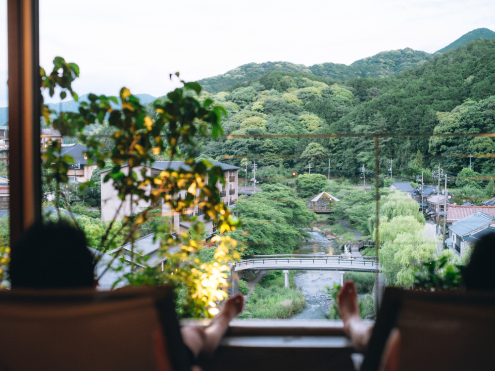 開放感溢れる絶景のサウナ(画像:SOIL Nagatoyumoto提供)