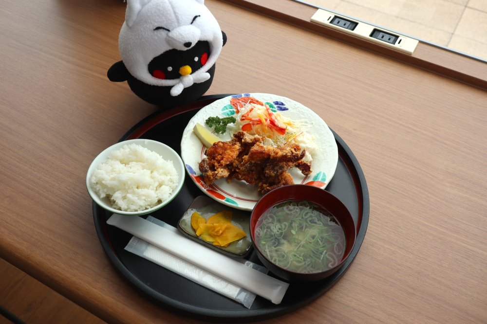 長州鶏の唐揚げ定食(1250円)