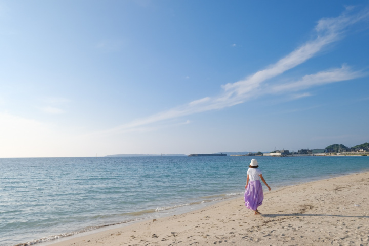 穴場ビーチ「土井ヶ浜海岸」
