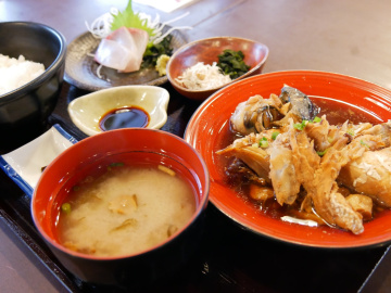 【ランチ】道の駅　萩しーまーと（浜料理がんがんのテラス席はペット可）