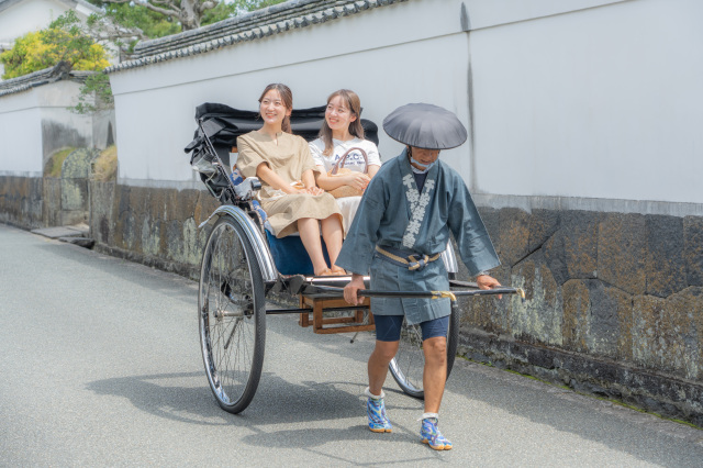 人力車体験｜萩市（1:32～）