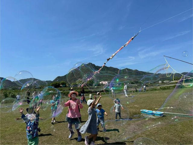 シャボン玉パフォーマンス