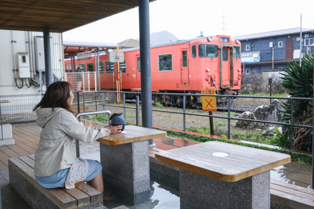 湯田温泉駅前足湯