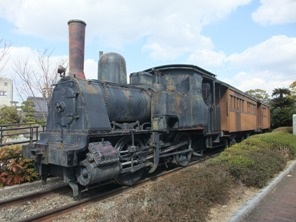 防石鉄道蒸気機関車（提供：防府市文化財課）