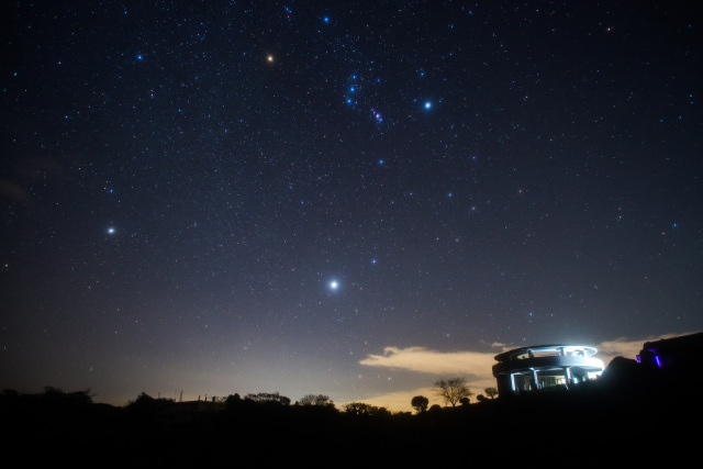 秋吉台で惑星観察　金星・土星・火星・木星・海王星・天王星！…